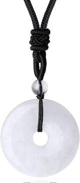 Crystal Necklace for Men Women Healing Crystal Stone Bar Pendant Necklace Adjustable Rope Necklace Natural Gemstone Necklace Jewelry