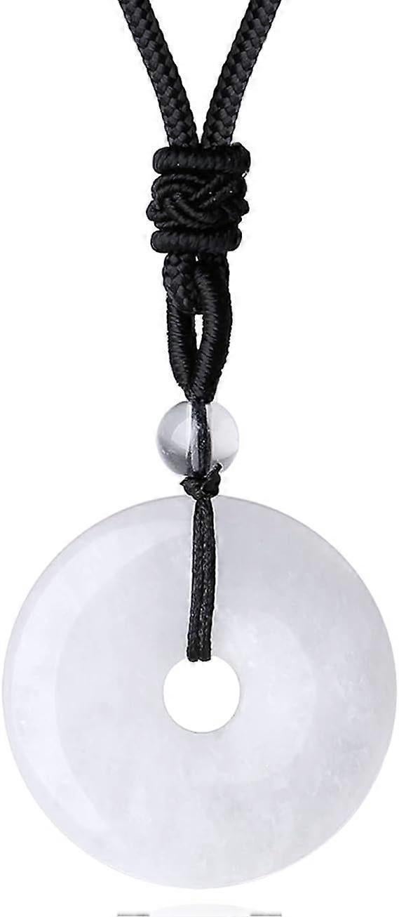 Crystal Necklace for Men Women Healing Crystal Stone Bar Pendant Necklace Adjustable Rope Necklace Natural Gemstone Necklace Jewelry