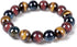 Enjoy Risingsun Tiger Eye Bracelet,Relax Anxiety Crystal Beaded Triple Protection Jewelry Bead Stone Chakra Gemstones Bracelets for women men