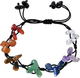 Handmade Natural Gemstones Bracelet 7 Chakras Healing Crystals Bracelet Yoga Stone Beads Bracelets Meditation Bangle for Womens Mens