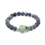 Healing Crystals Bracelet Handmade Natural Gemstones Beads Bracelet Elastic Natural Stone Yoga Beads Bracelet Bangle Gifts