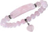 Healing Stone Bracelet 8mm Beads Chakra Crystal Energy Heart Charm Bracelet Handmade Jewelry for Women