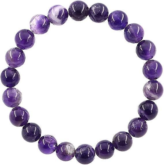 Men Women 8mm Natural Stone Bead Stretch Bracelet Healing Crystal Gemstone Beaded Bracelets
