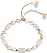 Natural Jade Pearls Bracelet Gold Wealthy Good Fortune Jade Bangle Amulet For Women, Lucky Jade Feng Shui Healing Crystal Bracelet