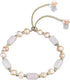 Natural Jade Pearls Bracelet Gold Wealthy Good Fortune Jade Bangle Amulet For Women, Lucky Jade Feng Shui Healing Crystal Bracelet