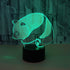 3D Illusion Lamp LED Panda Night Light Animal Toys