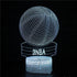 Basketball Night Light,3D Illusion Led Lamp 16 Colors Dimma