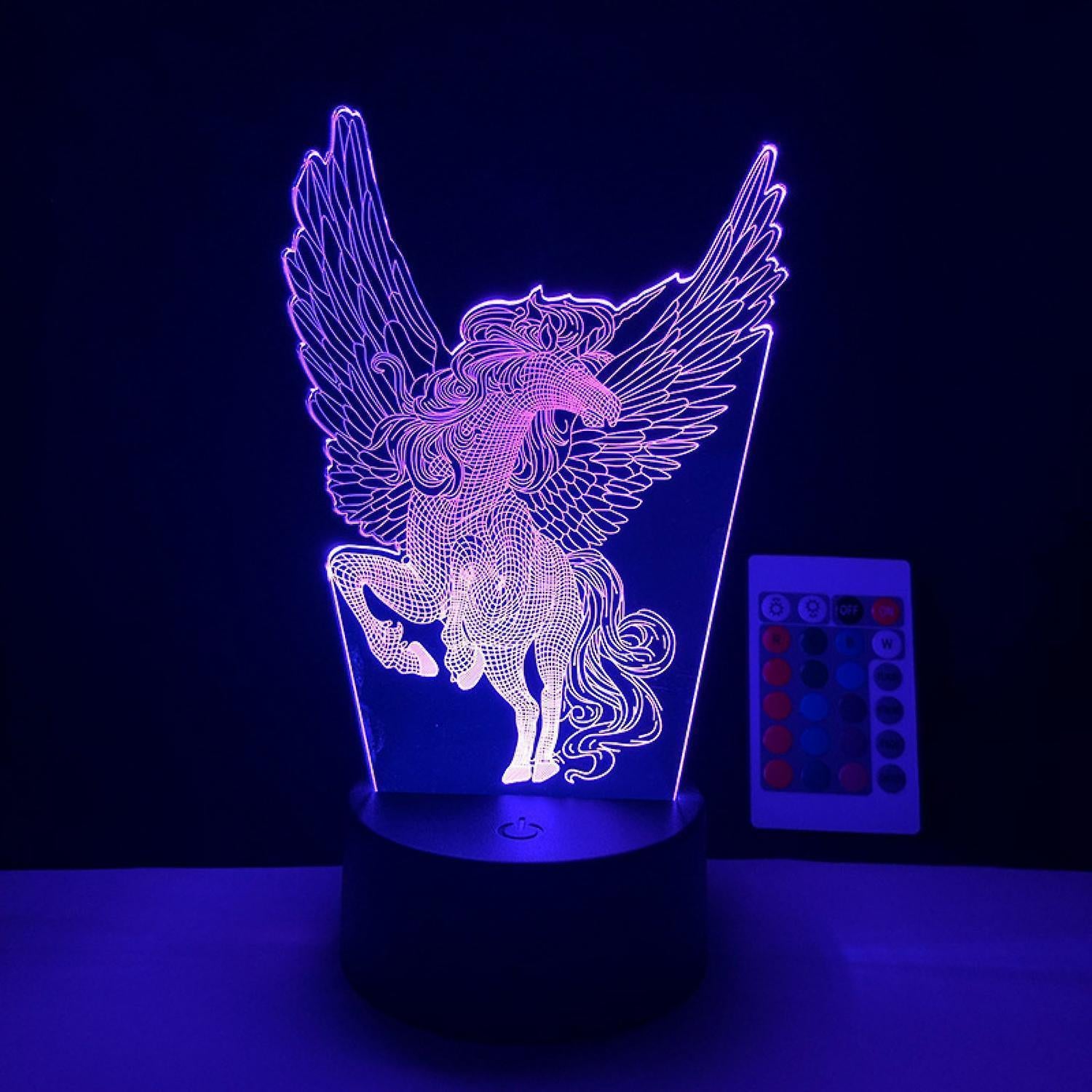 LED Night Light  Unicorn Series  3D Illusion Lamp