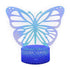 Butterfly Night Light, Birthday Gift For Girls 3D Illusion
