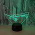 3D Optical Illusion Skateboard Sensor Night Light