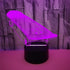 3D Optical Illusion Skateboard Sensor Night Light