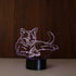 3D Optical Illusion Light LED Night Light, Cat Bedside Lamp babies Sleeping Light