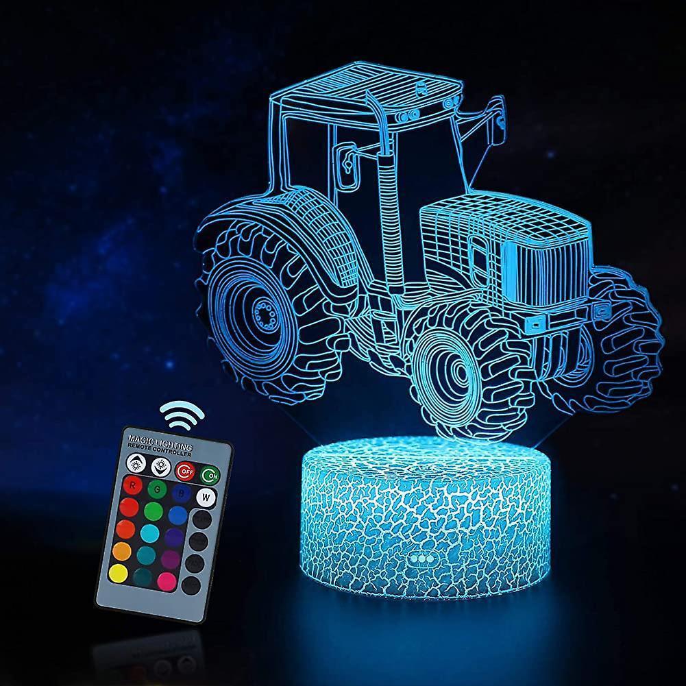 3D Led Night Light Optical Illusion Lamp With 16 Colors Change And Smart Touch