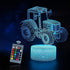 3D Led Night Light Optical Illusion Lamp With 16 Colors Change And Smart Touch