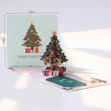 Christmas Card 3d Christmas Card Novel And Optimistic Gift New Year Gift (1 Christmas Tree 15*15cm)
