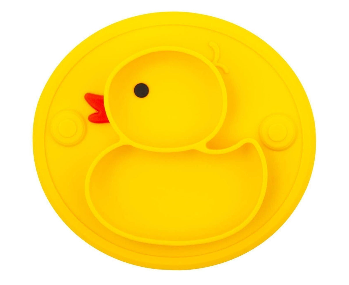 Babies Plate Silicone Babies Plates Suction Placemat Divided Dishes for Babies and Babiess One-Piece Strong Suction, BPA Free, Microwave Dishwasher secure