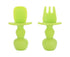 Babies Utensils Set - Silicone Babies Utensils - Anti-Choke Babies Spoon And Babies Fork Utensils Set