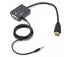 1080P HDMI-compatible to VGA Multi-Display Video Converter Adapter Cable for PC DVD HDTV - Black