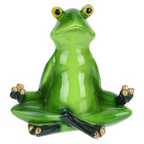 The Office Decor Patio Lawn Decorations Zen Yoga Frog Statue Funny Animal Statue