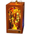 1 Set Assembly Xmas Scene House Wooden Small House Model Ornament No Battery