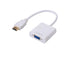 1080P VGA Male to HDMI-compatible Video Adapter Universal Gold Plated Female for PC HDTV - White