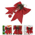 1Pc Glitter Xmas Bowknot Decorative Bowknot Foam Balls Props Festival Party Adornment
