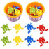 24pcs Press Frog Toys Plastic Frog Toys Finger Pressing Bouncing Frog Toys