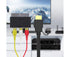 2Pcs/Set RCA Cable HDMI-compatible Male to 3 RCA PVC 3 RCA to SCART Adapter for TV - Black