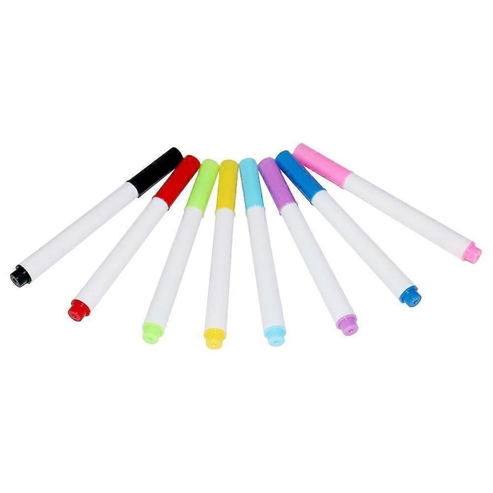 8Pcs Dry Erase Markers Planning Whiteboard Markers Painting Colored Markers Colored Erasable Pens