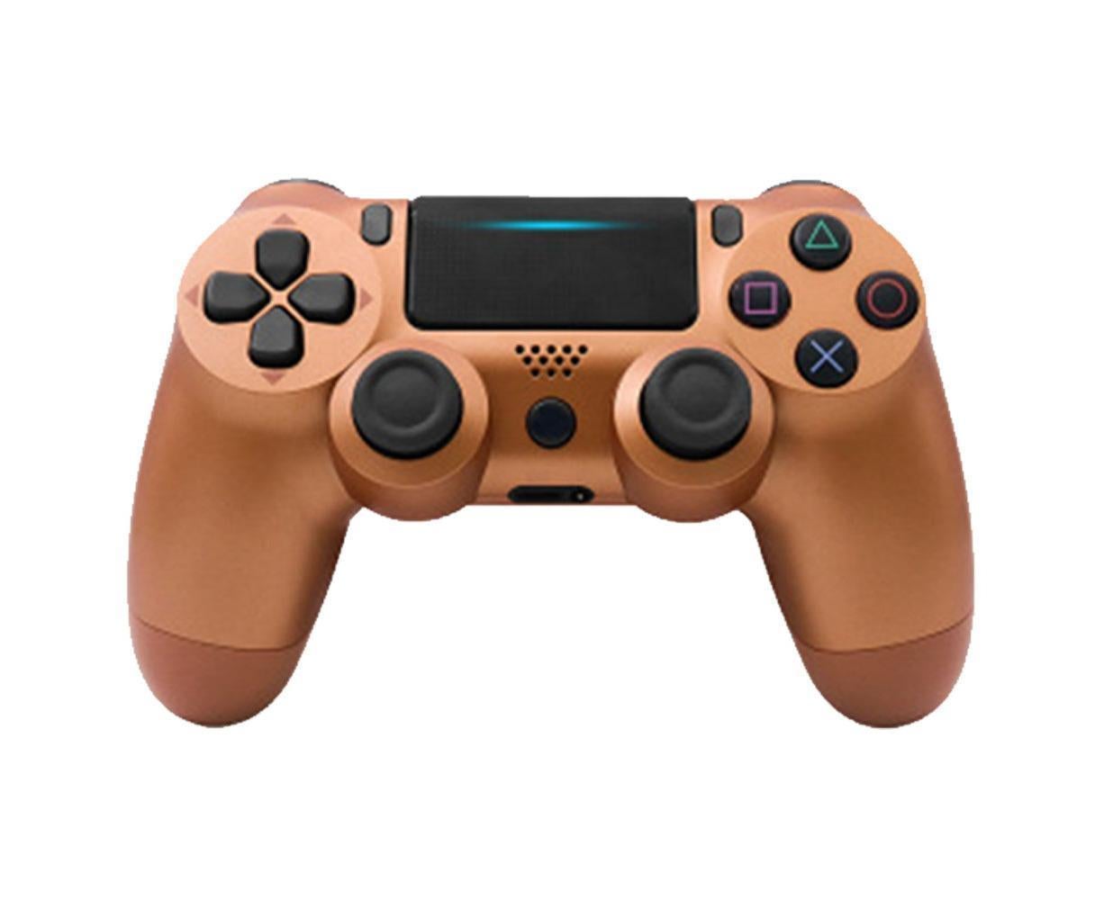 Wireless Game Controller Ps4 Controller Bluetooth Dual Head Head Handle Joystick Game Pad For The Game Console 4 - Bronze