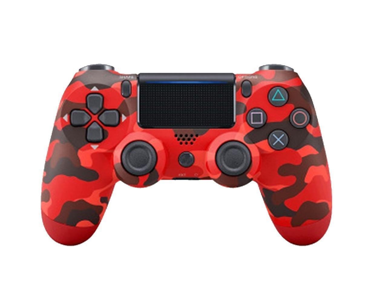 Wireless Game Controller Ps4 Controller Bluetooth Dual Head Head Handle Joystick Game Pad For The Game Console 4 - Red camouflage