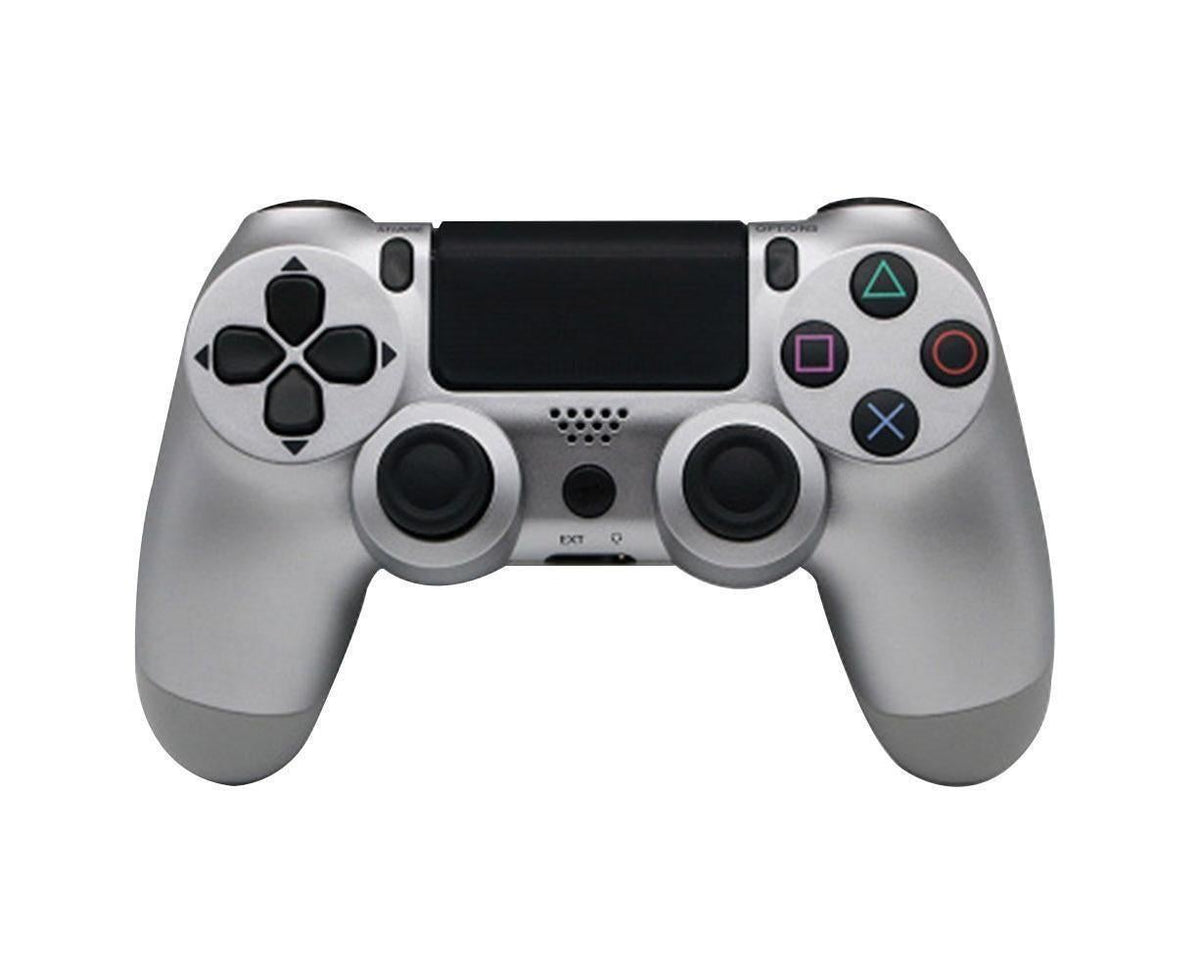 Wireless Game Controller Ps4 Controller Bluetooth Dual Head Head Handle Joystick Game Pad For The Game Console 4 - Silver