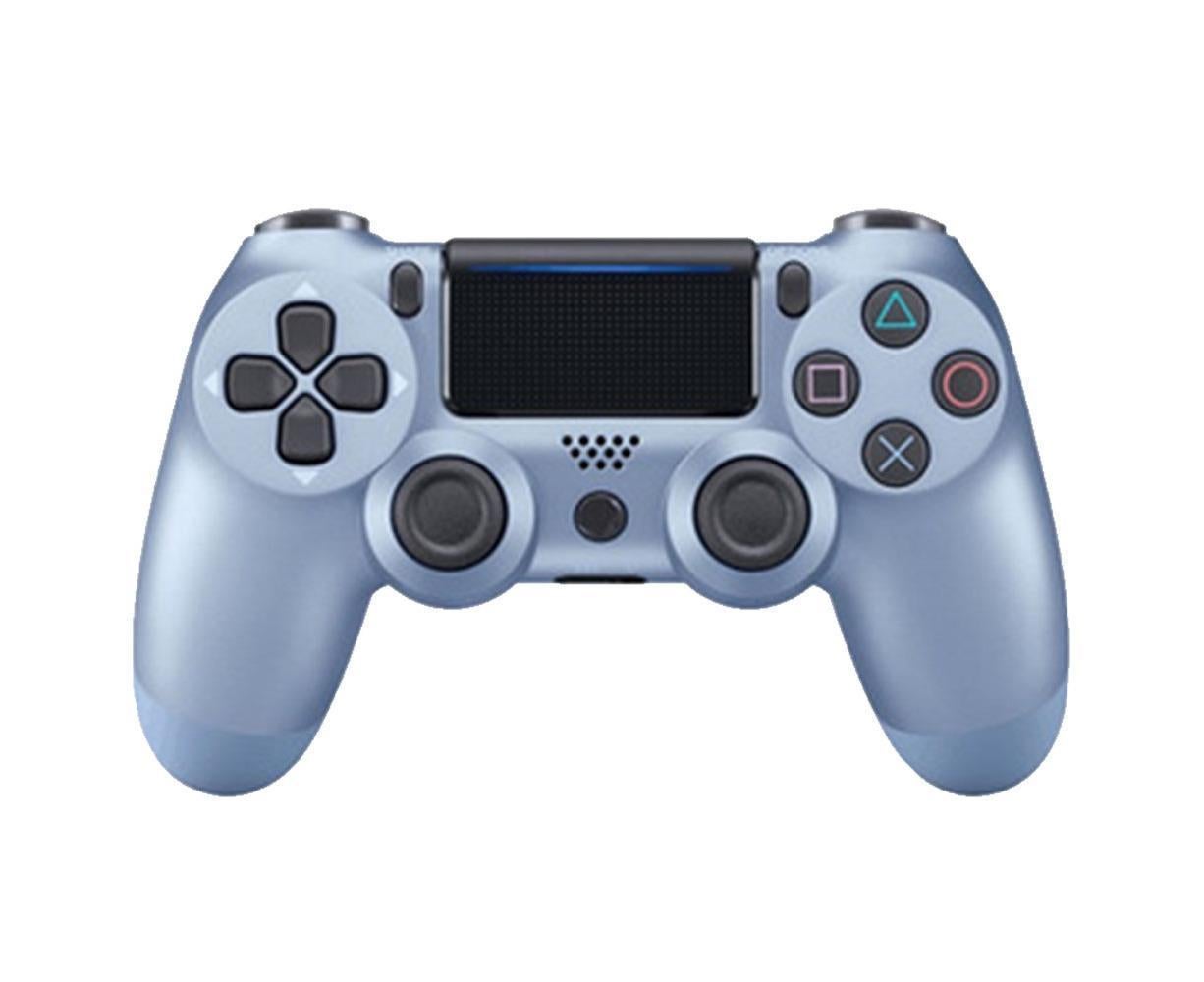 Wireless Game Controller Ps4 Controller Bluetooth Dual Head Head Handle Joystick Game Pad For The Game Console 4 - Titanium blue