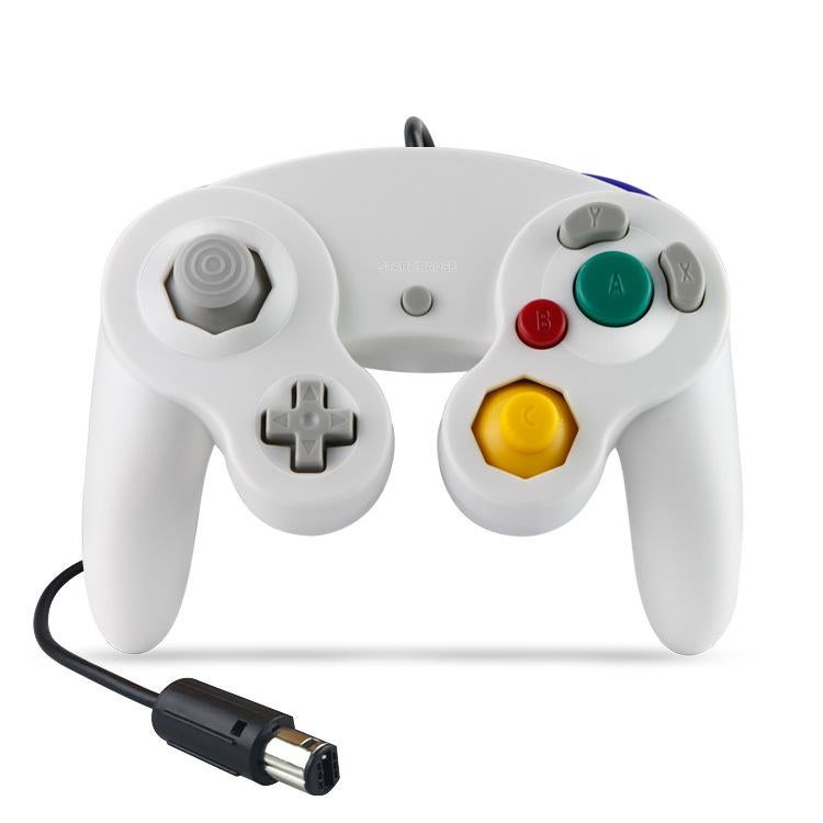 Wired Game Controller for NGC Console - Classic Design,Compatible with GameCube,Vibration Feature - White