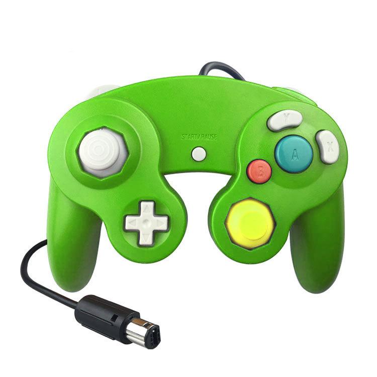 Wired Game Controller for NGC Console - Classic Design,Compatible with GameCube,Vibration Feature - Green