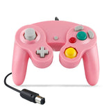 Wired Game Controller for NGC Console - Classic Design,Compatible with GameCube,Vibration Feature - Pink