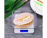 3000g/0.1g Accurate Kitchen Scale High-precision Jewelry Scale Mini Food Scale Electric Kitchen Scale with Two Trays Kitchen Baking Scale