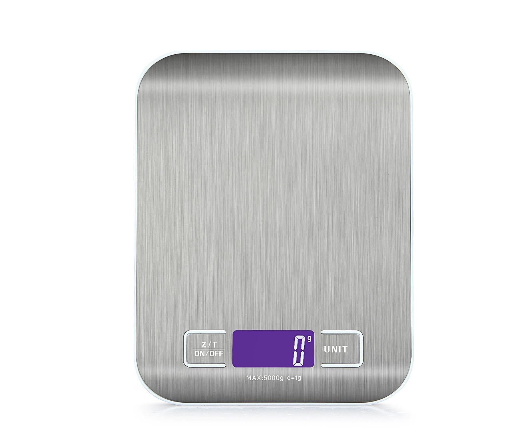 22lb Food Scale Digital Kitchen Scale LCD Display Scale Weight KG G oz ml and lb for Baking and Cooking Stainless Steel Portable Food Scale