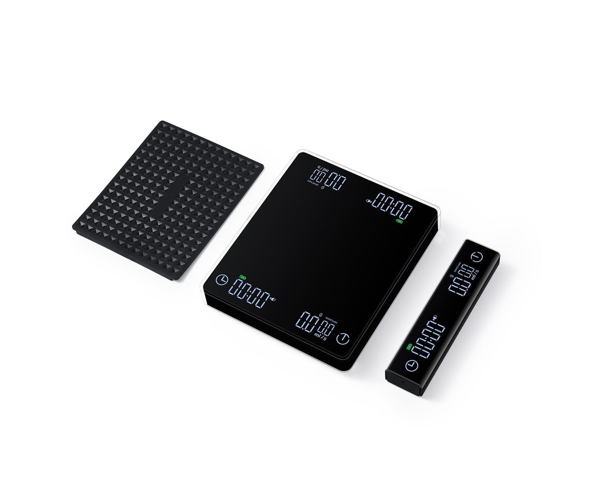 Coffee Scale with Wireless Display 3kg/0.1g High Precision Espresso Scale Rechargeable Digital Kitchen Scale Tare and Zero Unit Switching