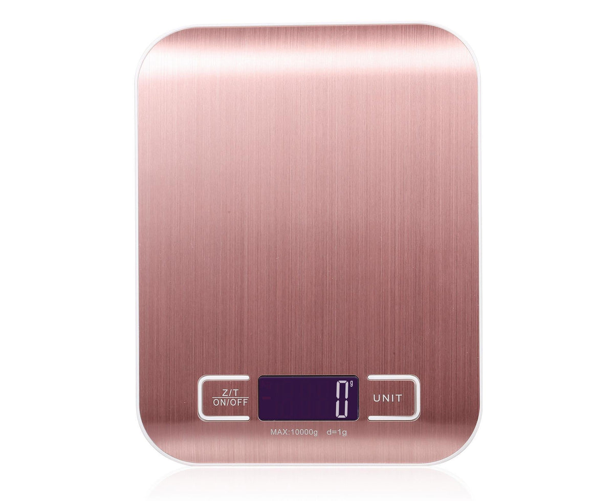 Kitchen Scale Digital Food Scale 10KG Measuring Range for Cooking Baking g lb oz ml kg Milk ml Stainless Steel Battery Operated