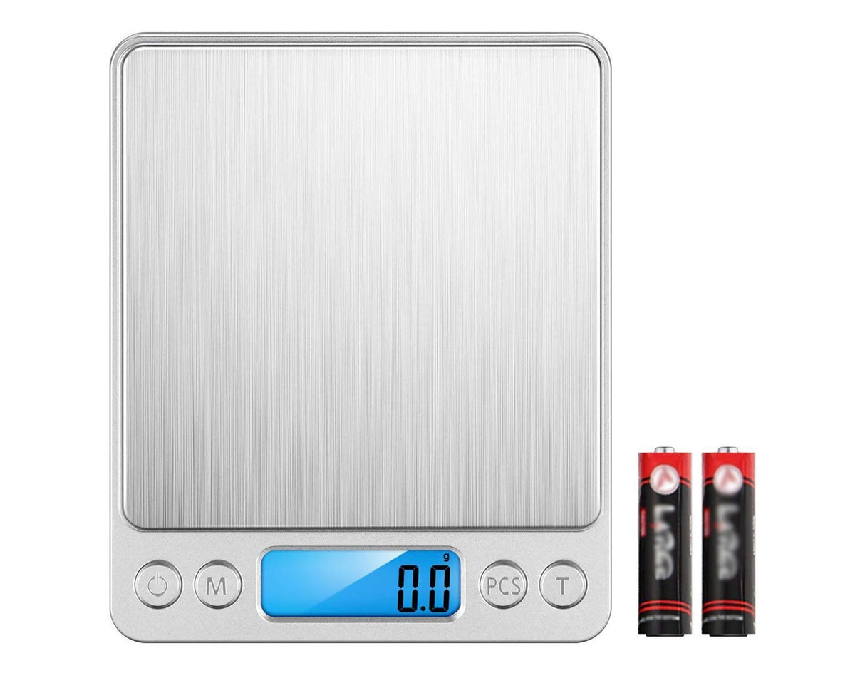1.1lb Food Scale Digital Kitchen Scale LCD Display Scale Weight G OZ OZT DWT GN CT for Baking Cooking Jewelry Stainless Steel Portable Food