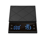 Digital LED Touch Kitchen Scale 3kg/ 0.1g High Precision Time Counting Coffee Brewing Scale Portable Electronic Food Scales with Unit Change
