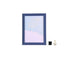 1 Set 5 Inch Photo Frame Patchwork Waterproof Thickened Decorative Foam Wall Hanging Photo Display Frame Household Supply - Dark Blue
