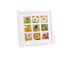 1 Set Painting Frame Not Easily Deformed Sturdy Square 4/9 Grids Picture Display Stands Home Supply - White