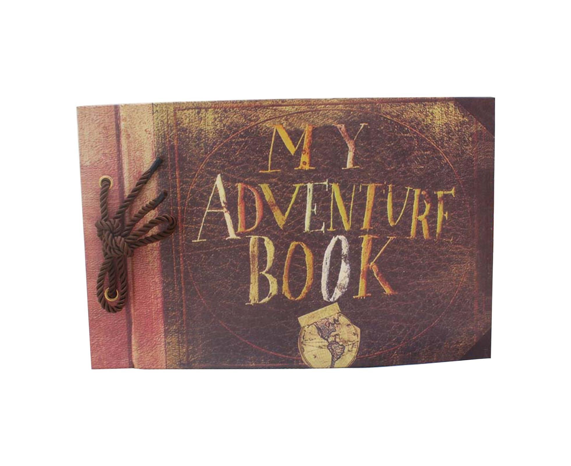 1 Set Photo Album Vintage Design Adventure Book Creative DIY Scrapbook Album for Weddings Travel Family