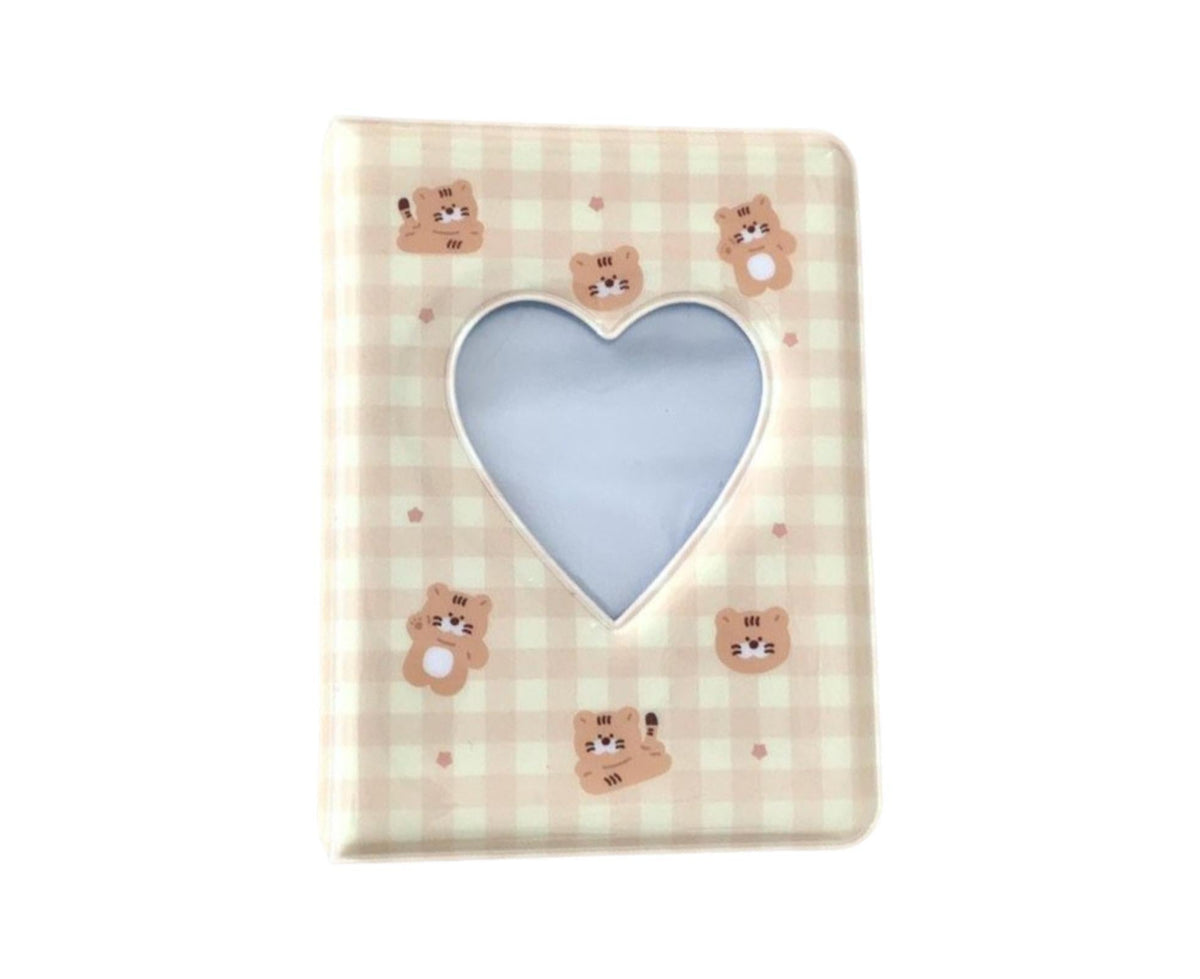 3 Inch 40 Pockets Card Book Waterproof Mini Cartoon Animal Photo Album Storage Pouch Dormitory Supplies