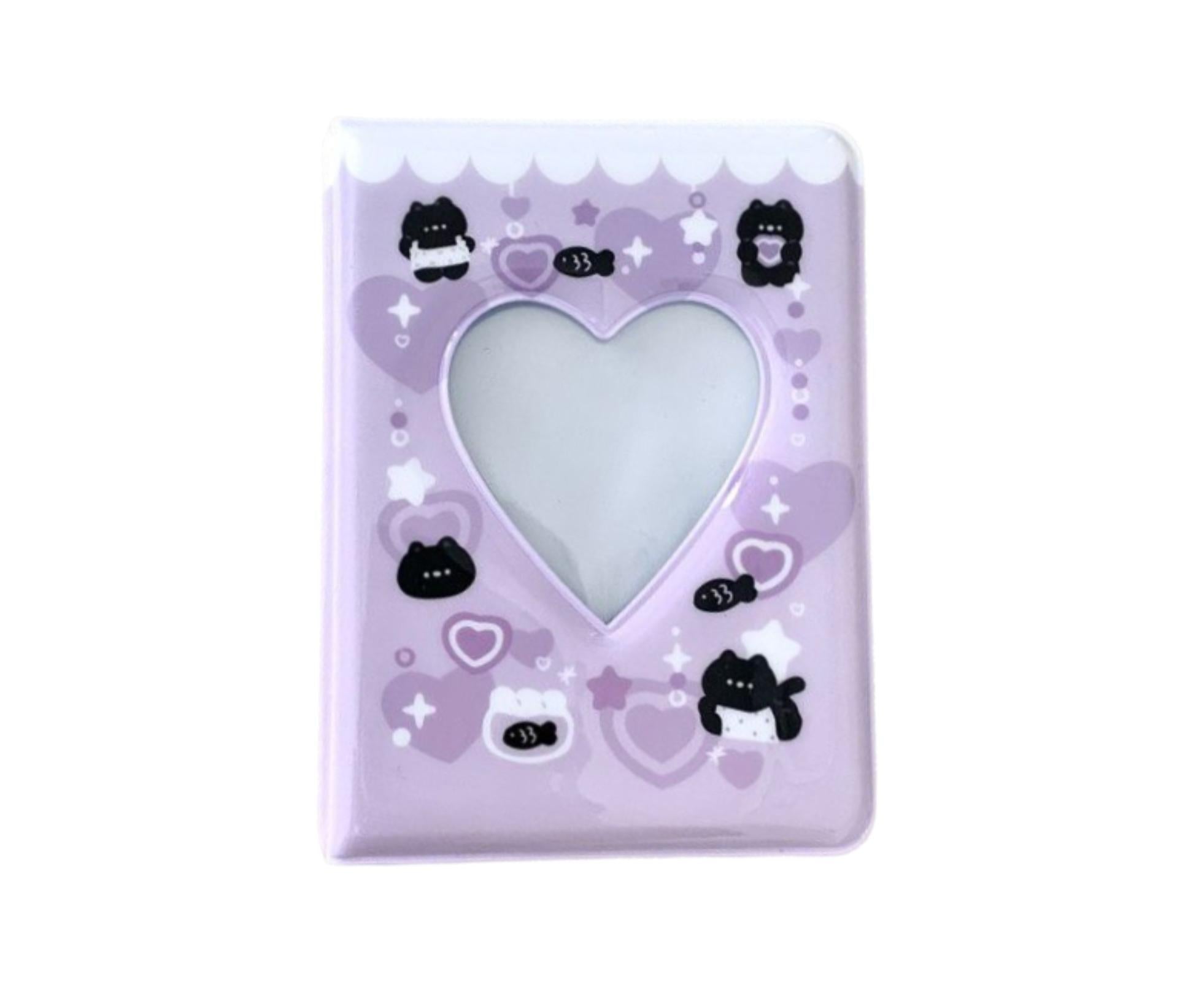 3 Inch 40 Pockets Card Book Waterproof Mini Cartoon Animal Photo Album Storage Pouch Dormitory Supplies