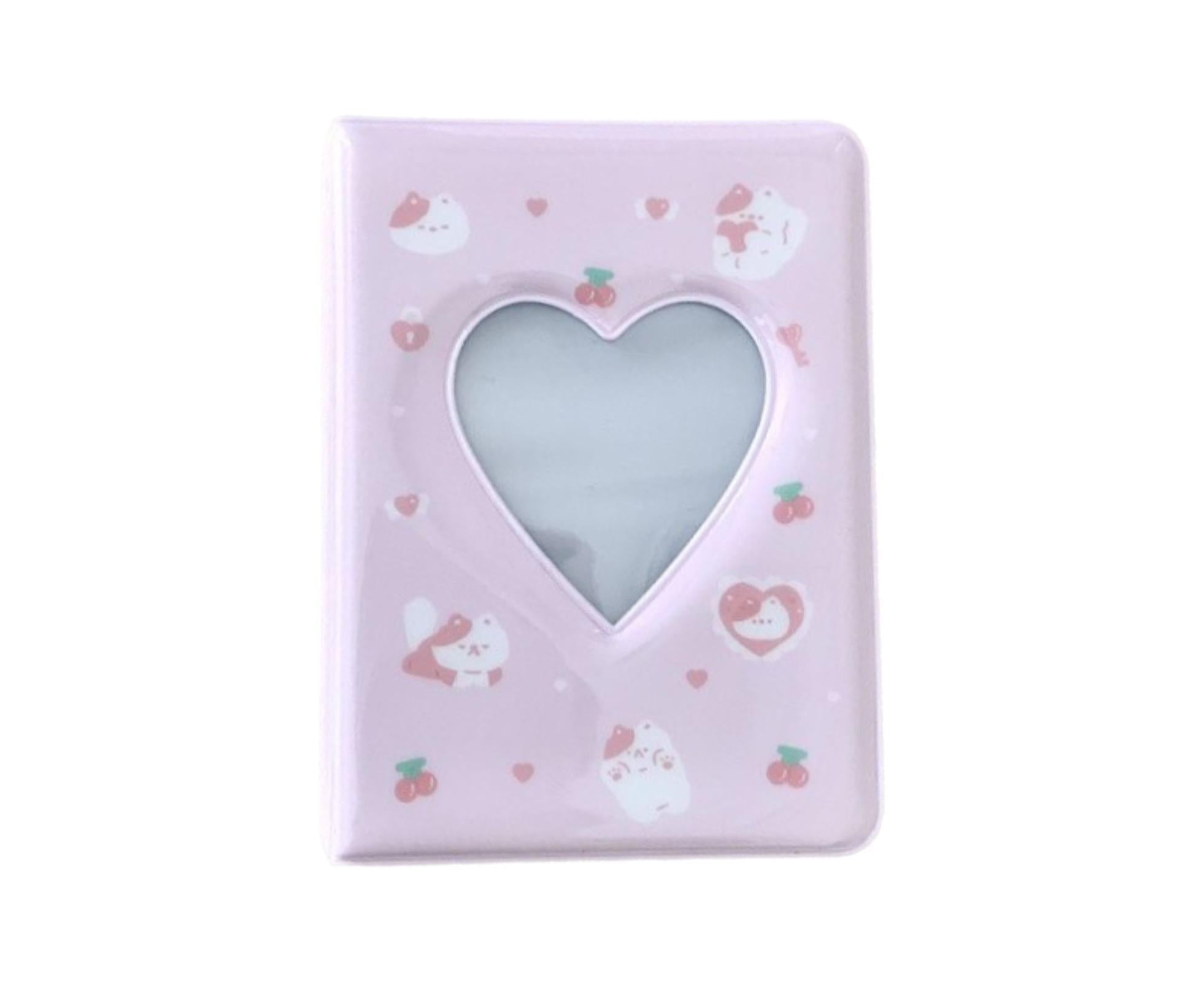 3 Inch 40 Pockets Card Book Waterproof Mini Cartoon Animal Photo Album Storage Pouch Dormitory Supplies