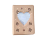 3 Inch 40 Pockets Card Book Waterproof Mini Cartoon Animal Photo Album Storage Pouch Dormitory Supplies