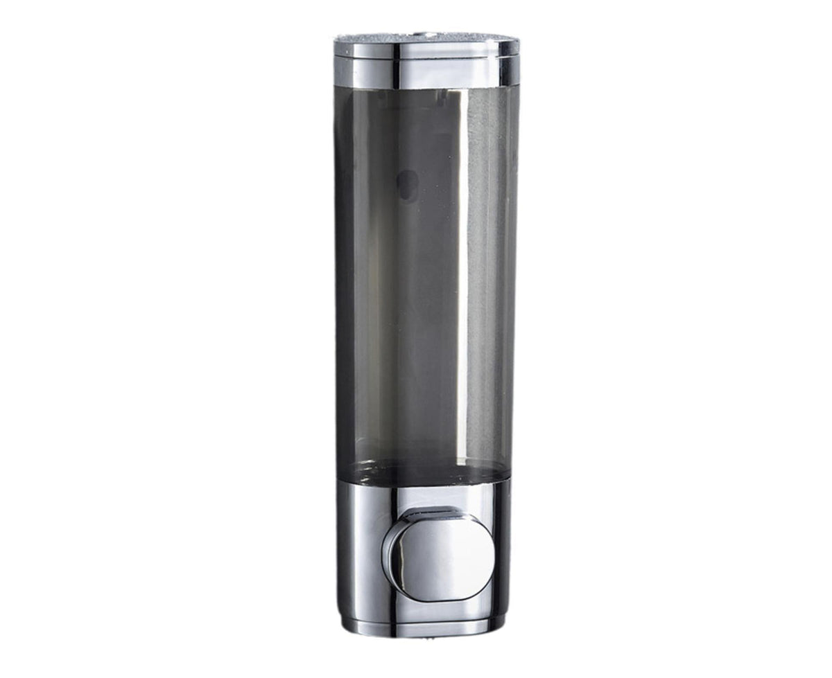 300ml 600ml Soap Dispenser Manual Press Bottle No Punching Long Strong Pump Transparent Body Wash Box Bathroom Accessories-Bilateral Silver